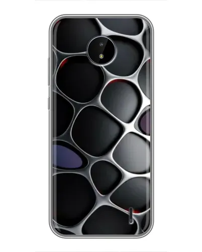 Чехол для Nokia C20 с картинкой «Объемная темная решетка» Чехол для Nokia C20 с картинкой «Объемная темная решетка»