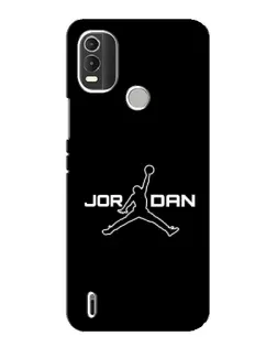 Чехол для Nokia C21 Plus с картинкой «Nike Pink Swirl»