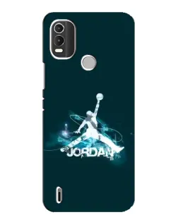 Чехол для Nokia C21 Plus с картинкой «Jordan Blue Fire» Чехол для Nokia C21 Plus с картинкой «Jordan Blue Fire»