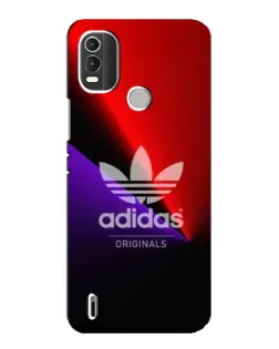 Чехол для Nokia C21 Plus с картинкой «Adidas Red Neon»