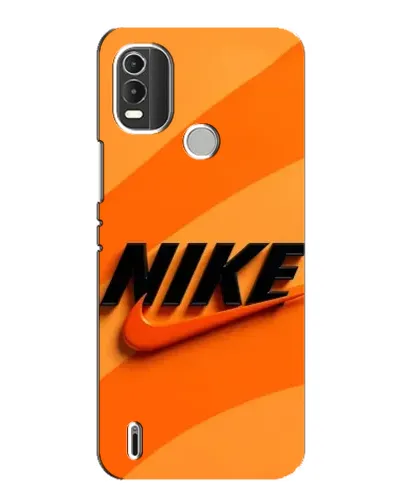 Чехол для Nokia C21 Plus с картинкой «Оранжевый драйв Nike»