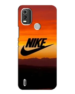 Чехол для Nokia C21 Plus с картинкой «Nike — вечерний горизонт»