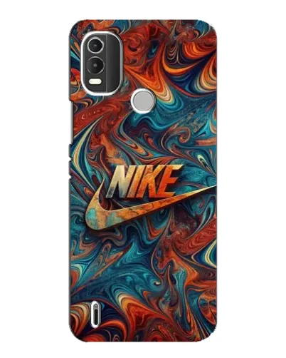 Чехол для Nokia C21 Plus с картинкой «Nike в абстракции»