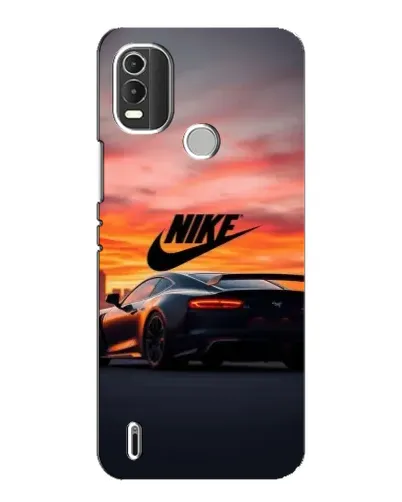 Чехол для Nokia C21 Plus с картинкой «Nike и суперкар»