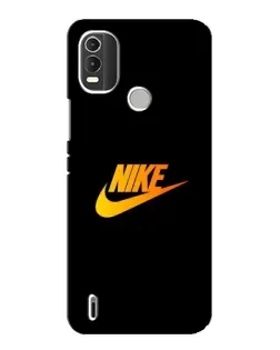 Чехол для Nokia C21 Plus с картинкой «Золотой логотип Nike»