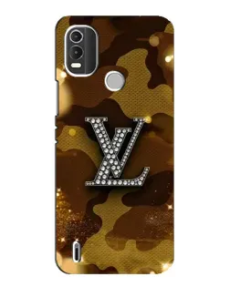 Чехол для Nokia C21 Plus с картинкой «Камуфляжный Louis Vuitton»