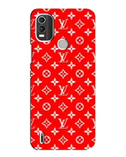 Чехол для Nokia C21 Plus с картинкой «Яркий паттерн LV»