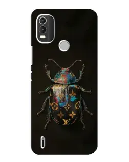 Чехол для Nokia C21 Plus с картинкой «LV — мраморный принт»