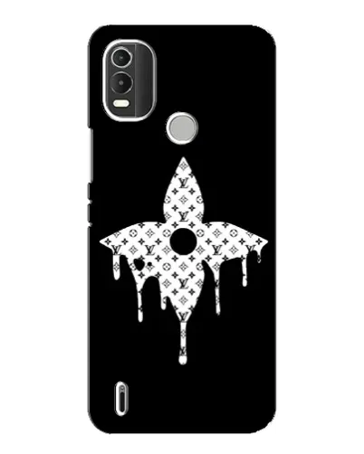 Чехол для Nokia C21 Plus с картинкой «Цветочная монограмма» Чехол для Nokia C21 Plus с картинкой «Цветочная монограмма»
