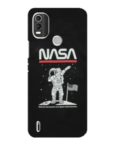 Чехол для Nokia C21 Plus с картинкой «NASA — шагаем по Луне» Чехол для Nokia C21 Plus с картинкой «NASA — шагаем по Луне»