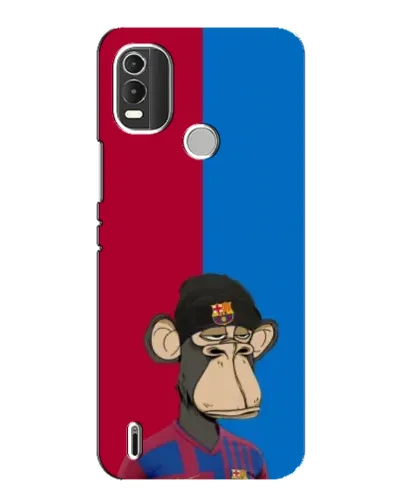 Чехол для Nokia C21 Plus с картинкой «Bored Ape — фанат Барсы» Чехол для Nokia C21 Plus с картинкой «Bored Ape — фанат Барсы»