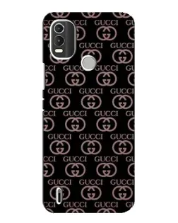 Чехол для Nokia C21 Plus с картинкой «Классическая монограмма Gucci»