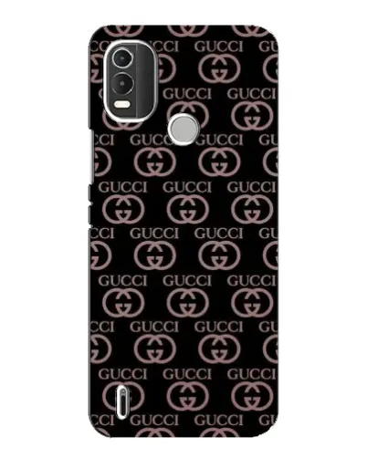Чехол для Nokia C21 Plus с картинкой «Классическая монограмма Gucci»