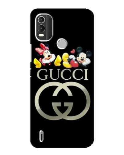 Чехол для Nokia C21 Plus с картинкой «Gucci — герои Disney»