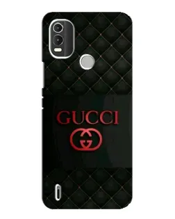 Чехол для Nokia C21 Plus с картинкой «Gucci — стеганый черный»