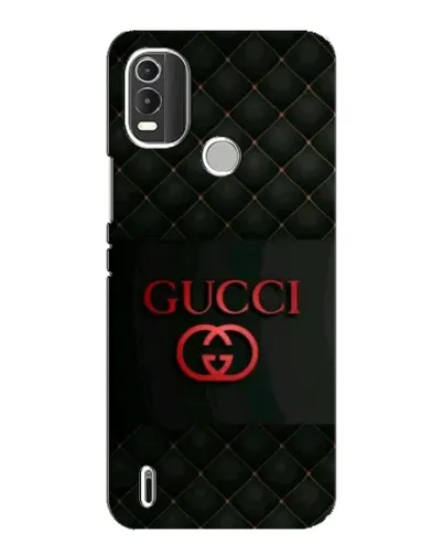 Чехол для Nokia C21 Plus с картинкой «Gucci — стеганый черный»