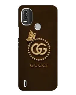 Чехол для Nokia C21 Plus с картинкой «Gucci — золотая бабочка»