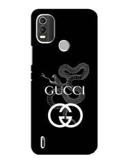 Чехол для Nokia C21 Plus с картинкой «Gucci — серебряная змея»