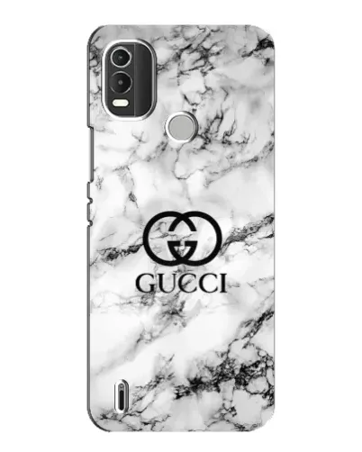 Чехол для Nokia C21 Plus с картинкой «Gucci — мраморный шик»