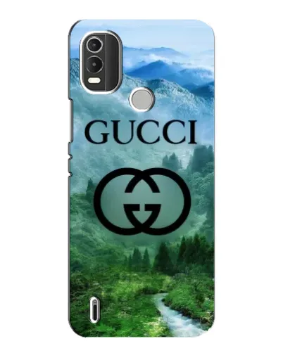 Чехол для Nokia C21 Plus с картинкой «Gucci — горный пейзаж»