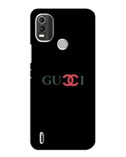 Чехол для Nokia C21 Plus с картинкой «Gucci — красный градиент»