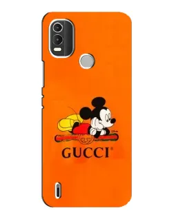 Чохол для Nokia C21 Plus з картинкою «Міккі Маус Gucci — помаранч» Чохол для Nokia C21 Plus з картинкою «Міккі Маус Gucci — помаранч»