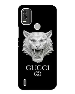 Чохол для Nokia C21 Plus з картинкою «Gucci — срібний лев» Чохол для Nokia C21 Plus з картинкою «Gucci — срібний лев»