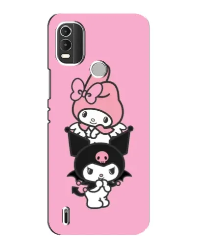 Чехол для Nokia C21 Plus с картинкой «My Melody и Kuromi» Чехол для Nokia C21 Plus с картинкой «My Melody и Kuromi»