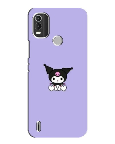 Чехол для Nokia C21 Plus с картинкой «Kuromi — фиолетовый минимализм» Чехол для Nokia C21 Plus с картинкой «Kuromi — фиолетовый минимализм»
