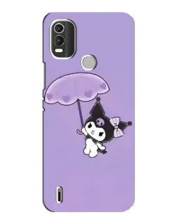 Чехол для Nokia C21 Plus с картинкой «Kuromi с зонтиком» Чехол для Nokia C21 Plus с картинкой «Kuromi с зонтиком»