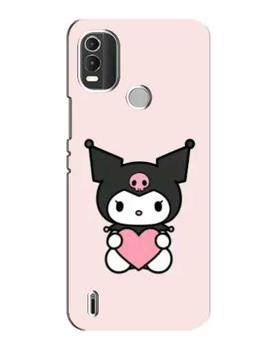 Чехол для Nokia C21 Plus с картинкой «Kuromi и сердце» Чехол для Nokia C21 Plus с картинкой «Kuromi и сердце»