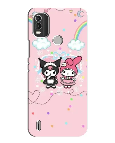 Чехол для Nokia C21 Plus с картинкой «My Melody и Kuromi» Чехол для Nokia C21 Plus с картинкой «My Melody и Kuromi»