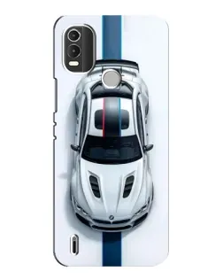 Чехол для Nokia C21 Plus с картинкой «Вид сверху — BMW M»