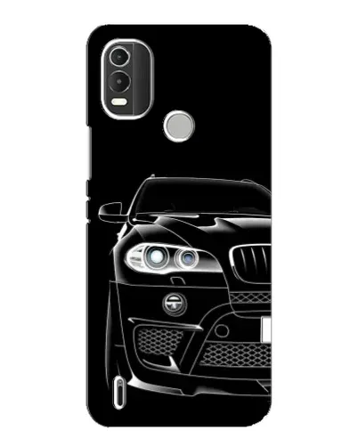 Чехол для Nokia C21 Plus с картинкой «Темный силуэт BMW»