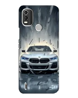 Чехол для Nokia C21 Plus с картинкой «BMW в свете фар»