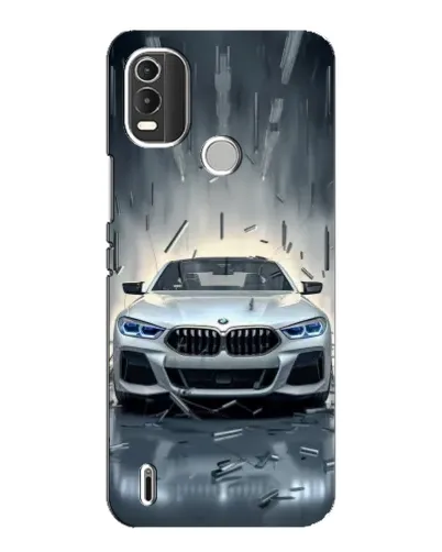 Чехол для Nokia C21 Plus с картинкой «BMW в свете фар»