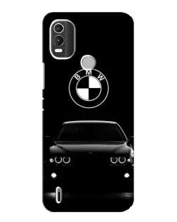 Чехол для Nokia C21 Plus с картинкой «BMW — взгляд из темноты»