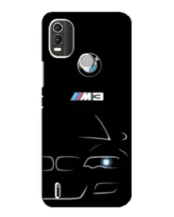 Чехол для Nokia C21 Plus с картинкой «Минималистичный принт BMW M3»