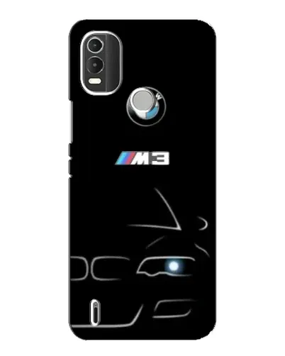 Чехол для Nokia C21 Plus с картинкой «Минималистичный принт BMW M3»