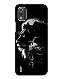 Чехол для Nokia C21 Plus с картинкой «BMW и лев»
