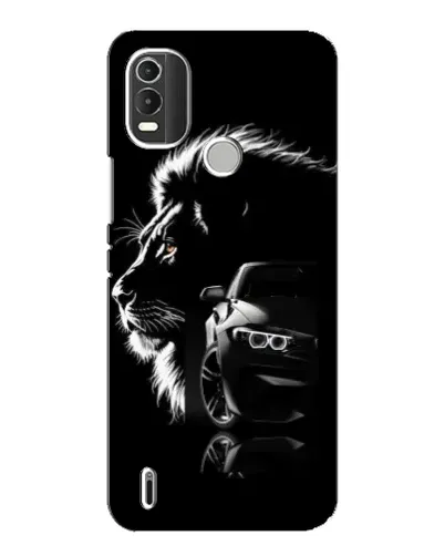 Чехол для Nokia C21 Plus с картинкой «BMW и лев»