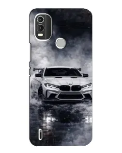 Чехол для Nokia C21 Plus с картинкой «BMW сквозь туман»