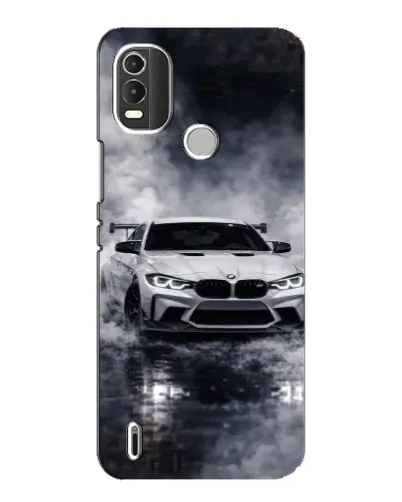 Чехол для Nokia C21 Plus с картинкой «BMW сквозь туман»