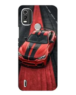 Чехол для Nokia C21 Plus с картинкой «BMW на красной дорожке»