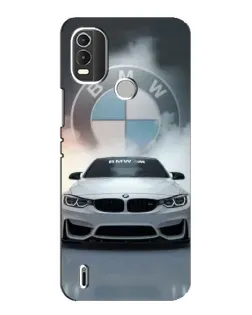 Чохол для Nokia C21 Plus з картинкою «BMW в білому диму»