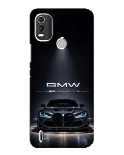 Чохол для Nokia C21 Plus з картинкою «BMW крізь нічне місто»