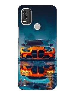 Чохол для Nokia C21 Plus з картинкою «BMW — золота емблема»