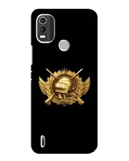 Чохол для Nokia C21 Plus з картинкою «PUBG — помаранчевий градієнт»
