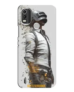 Чохол для Nokia C21 Plus з картинкою «PUBG — боєць у пилу»