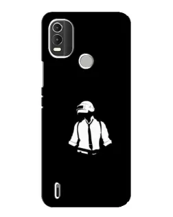 Чохол для Nokia C21 Plus з картинкою «PUBG — білий шолом»